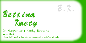 bettina kmety business card